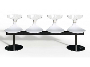 Sige sur poutre 2  5 places - TCA :: Sige d'attente sur poutre design  - ERG