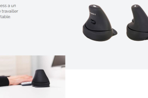 Souris verticale pour droitier ou gaucher ergonomique  - KAB :: souris joystick pour tendinite - KAB