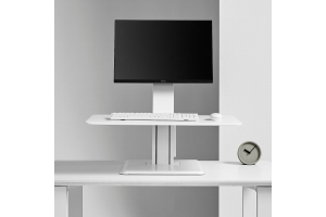 Poste de travail assis debout � poser sur le bureau  - KAB  :: stand pour PC adaptable sur bureau pour travail assis debout GRE