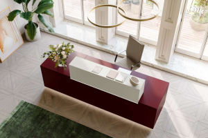 banque d'accueil d'angle modulaire  DOBRET leo :: Banque d'accueil design - UQ