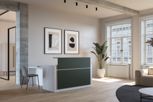Banque d'accueil  modulaire couleur  budget - FO