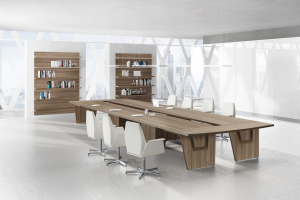 Bureau et table  verre/bois - LED :: table de runion haut de gamme  - LED